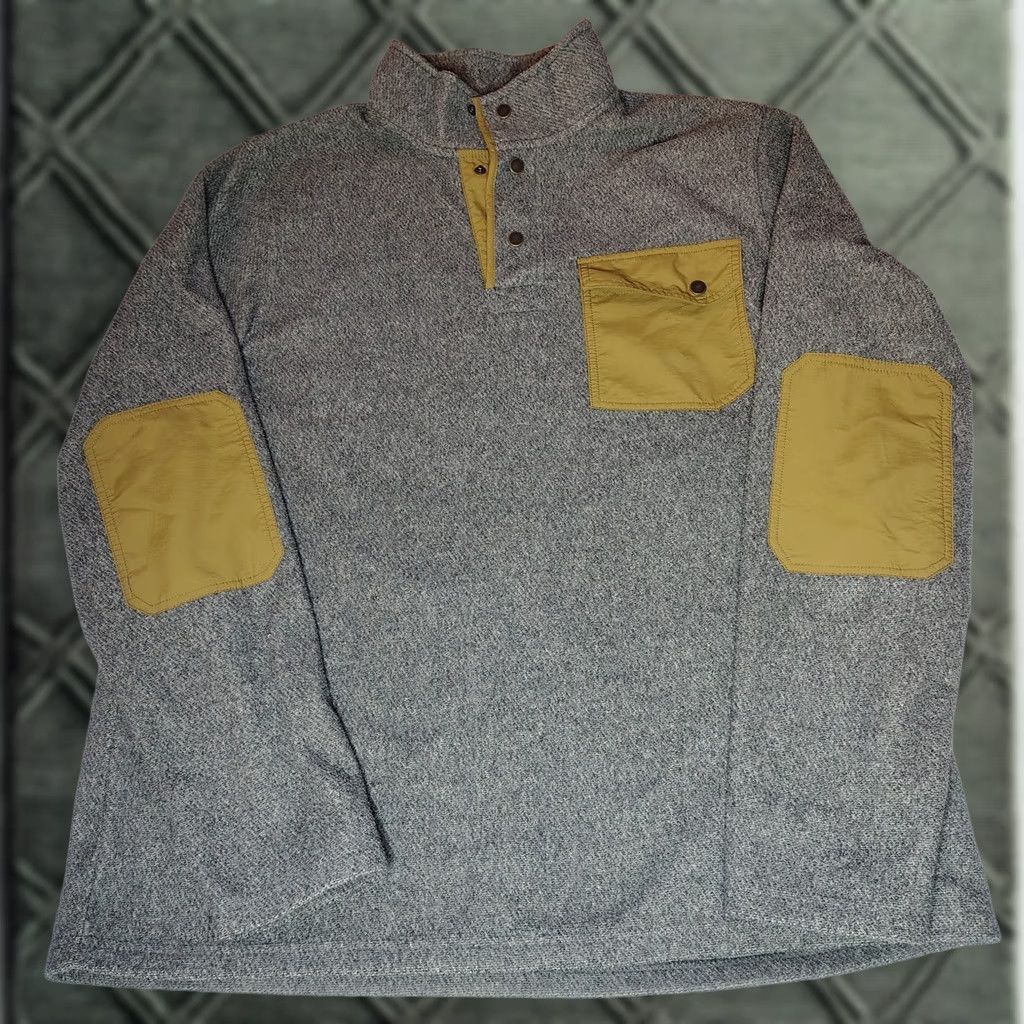 Vintage LL Bean Mens L Tall Allagash Fleece Jacket Gray Snap T Pullover Size US L / EU 52-54 / 3 - 1 Thumbnail