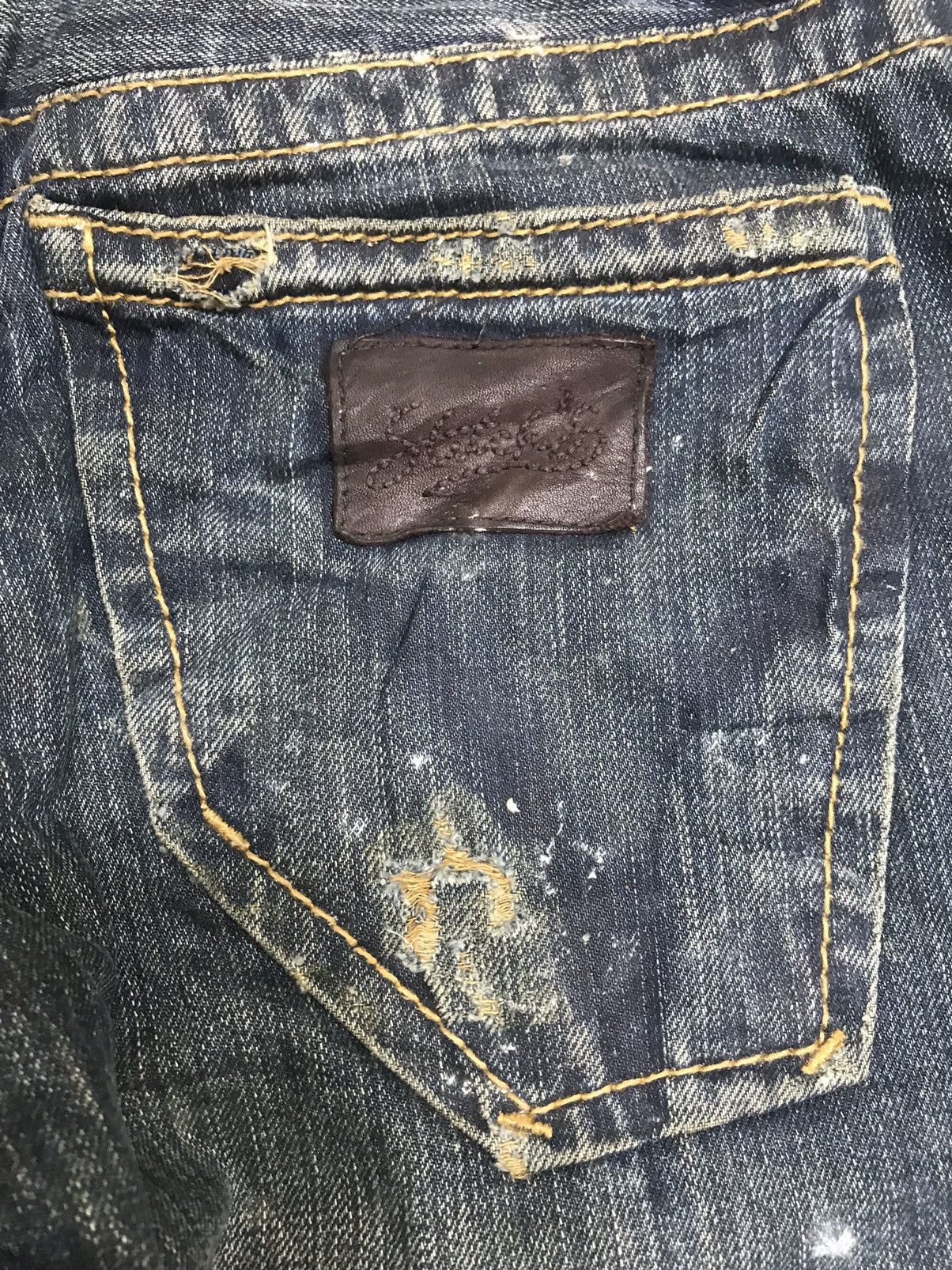 Seditionaries 💥90s Style💥Stitch Rusty Wash Distressed Denim F126 Size US 31 - 17 Thumbnail