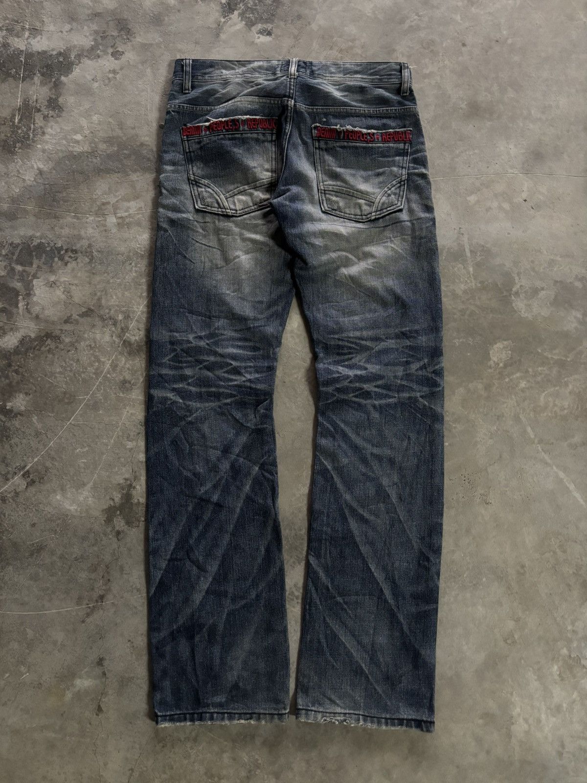 Japanese Brand DPSR JEANS DISTRESSED JAPANESE DENIM WASHED FADE PUNK GRUNGE Size US 32 / EU 48 - 13 Thumbnail