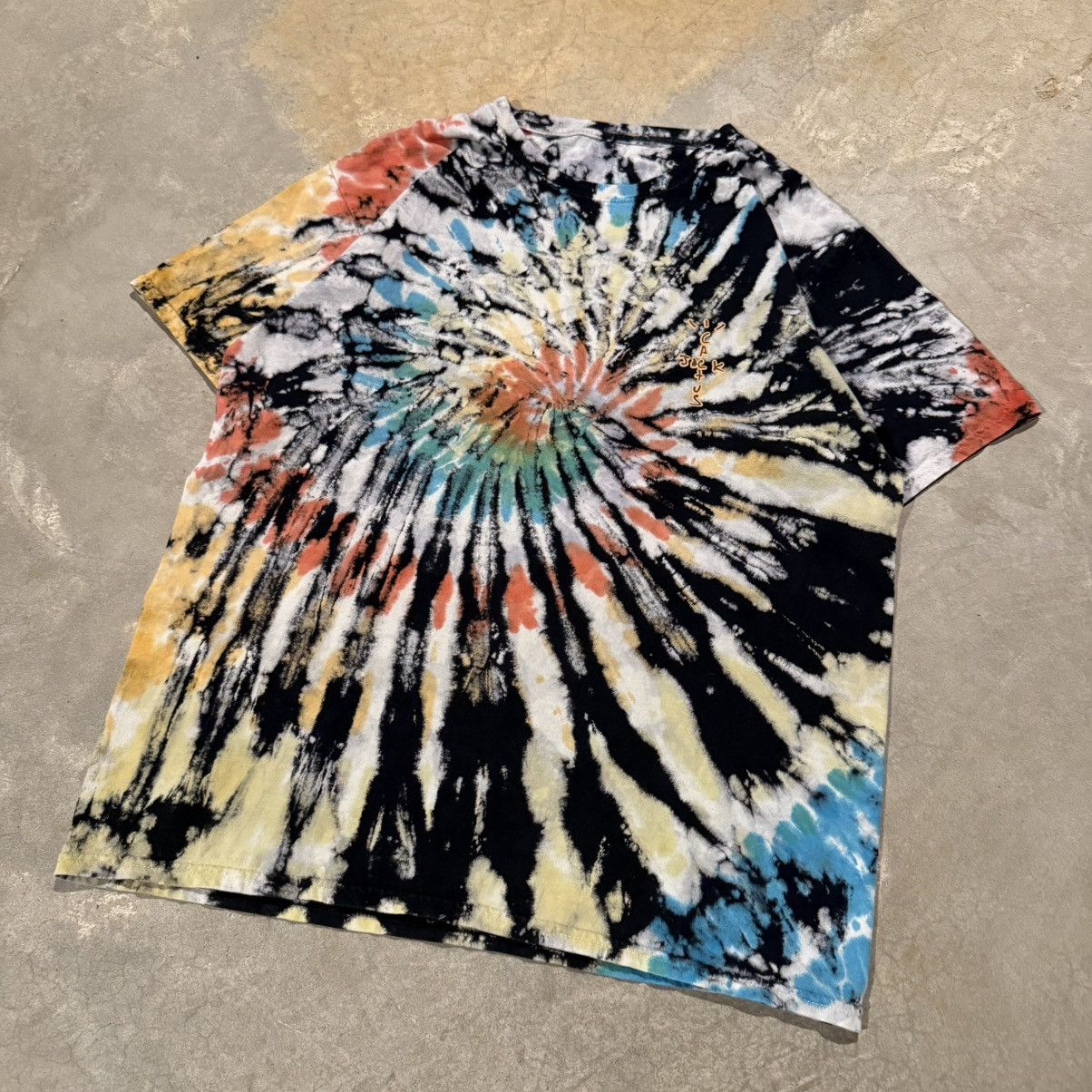 Travis Scott Travis Scott Highest In The Room Tie Dye Rap Tee Size US L / EU 52-54 / 3 - 5 Thumbnail