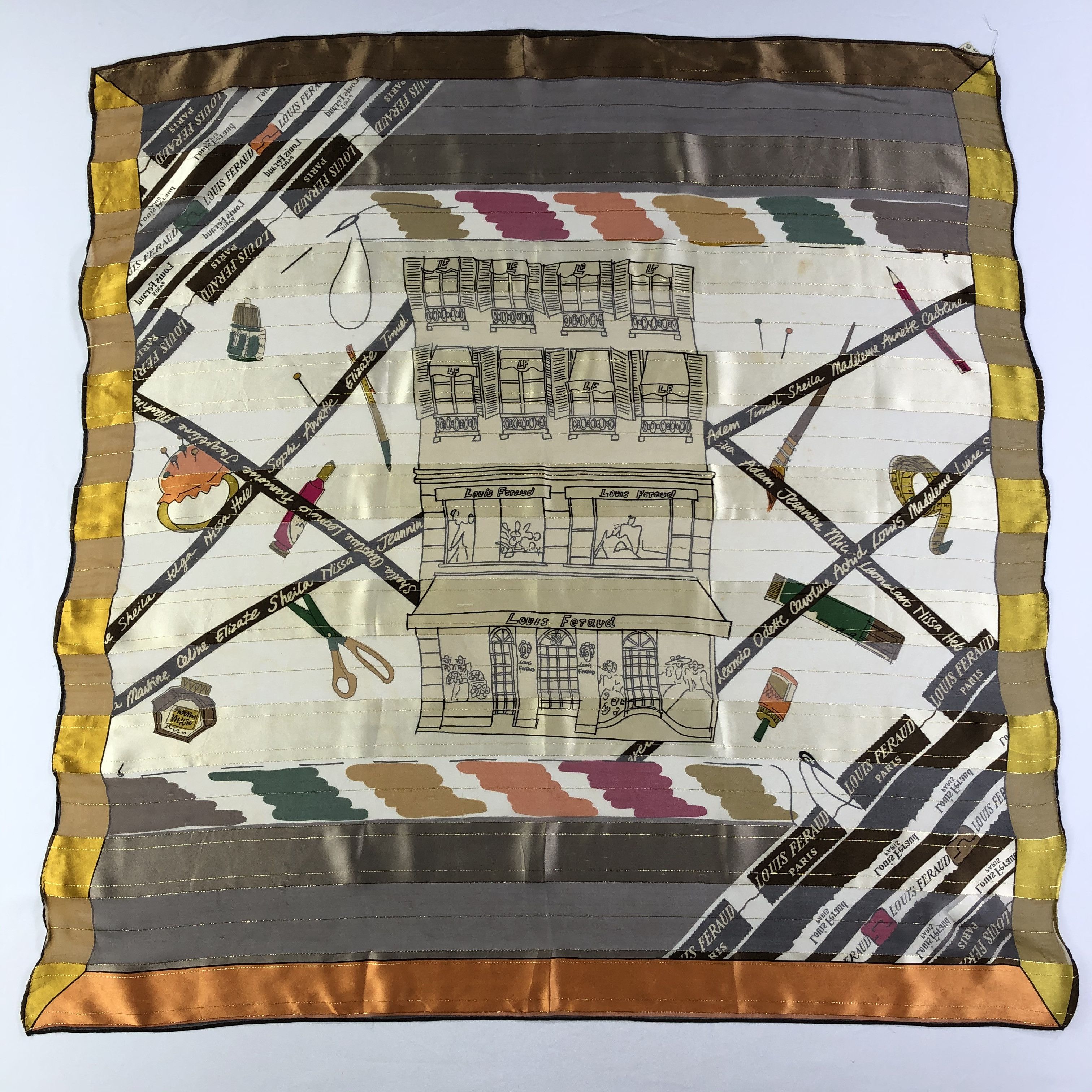 Louis Feraud × Vintage Vintage Louis Feraud Silk Scarf Size ONE SIZE - 2 Thumbnail
