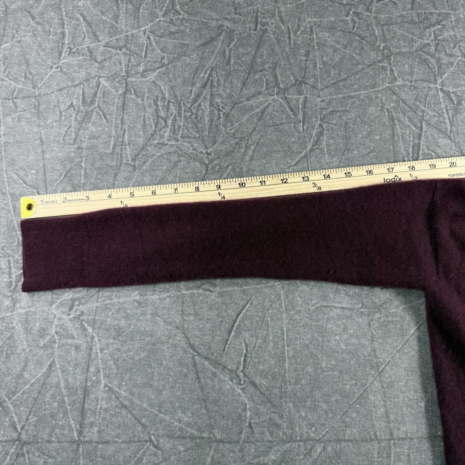 Nordstrom Nordstrom Signature Sweater Women's XS Burgundy Cashmere Size XS / US 0-2 / IT 36-38 - 5 Thumbnail