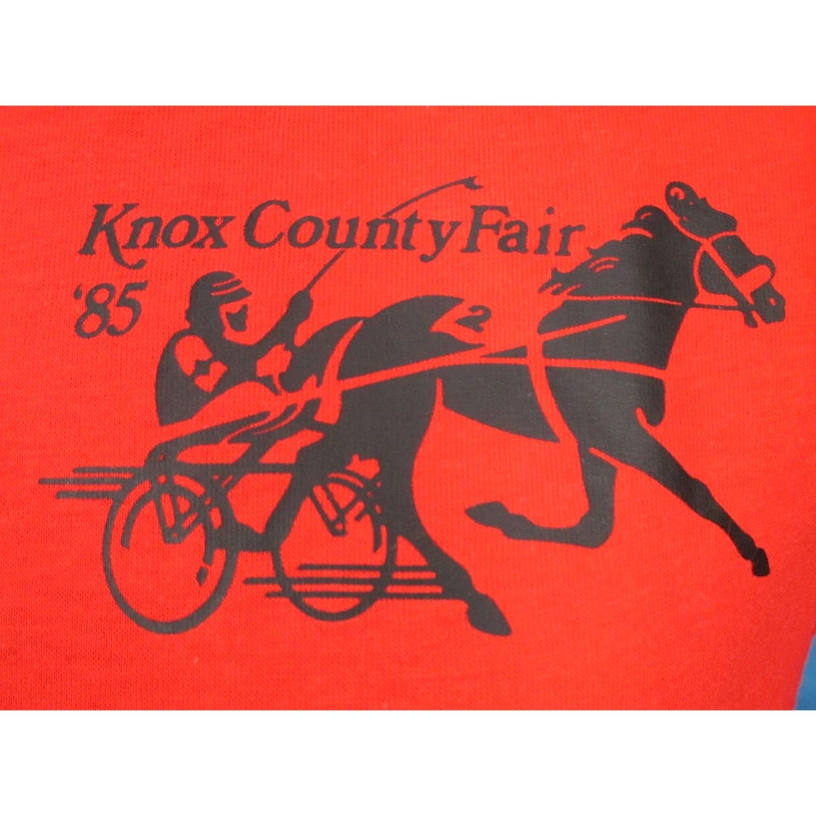 Vintage vintage KNOX COUNTY FAIR T-Shirt SMALL horse race ohio vintage 80s - Mens Size US S / EU 44-46 / 1 - 2 Thumbnail