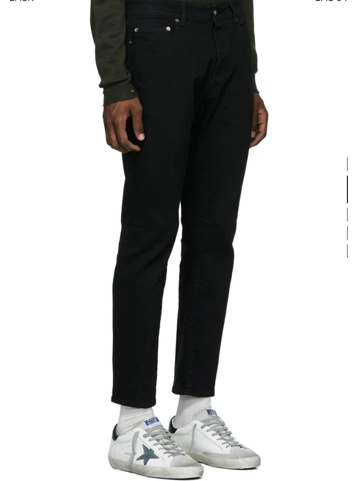 Golden Goose Golden Goose Black Up Jeans Size US 33 - 1 Thumbnail