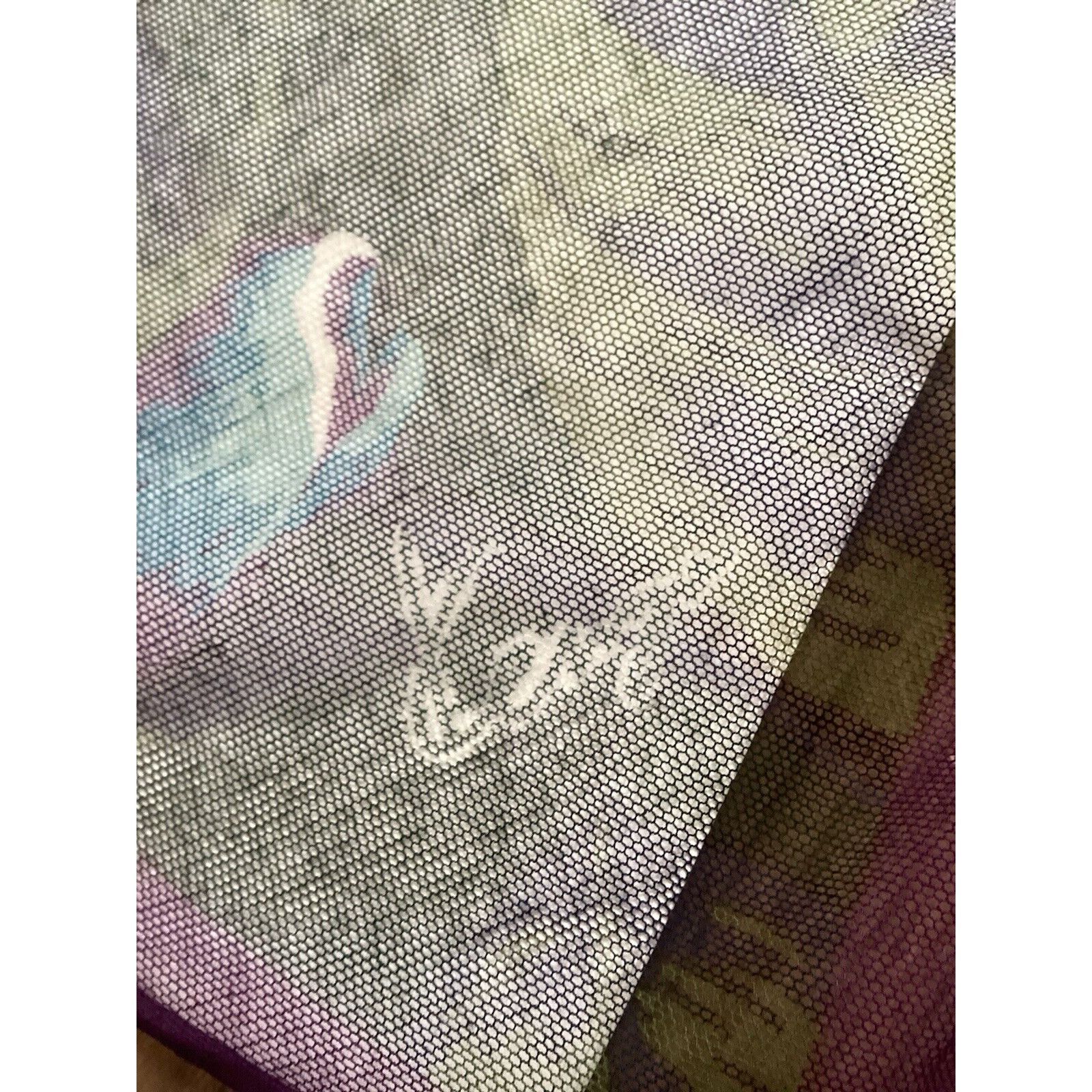 Kenzo KENZO PARIS Purple Green Floral Cotton Veiled Scarf M.In Jap Size ONE SIZE - 7 Thumbnail