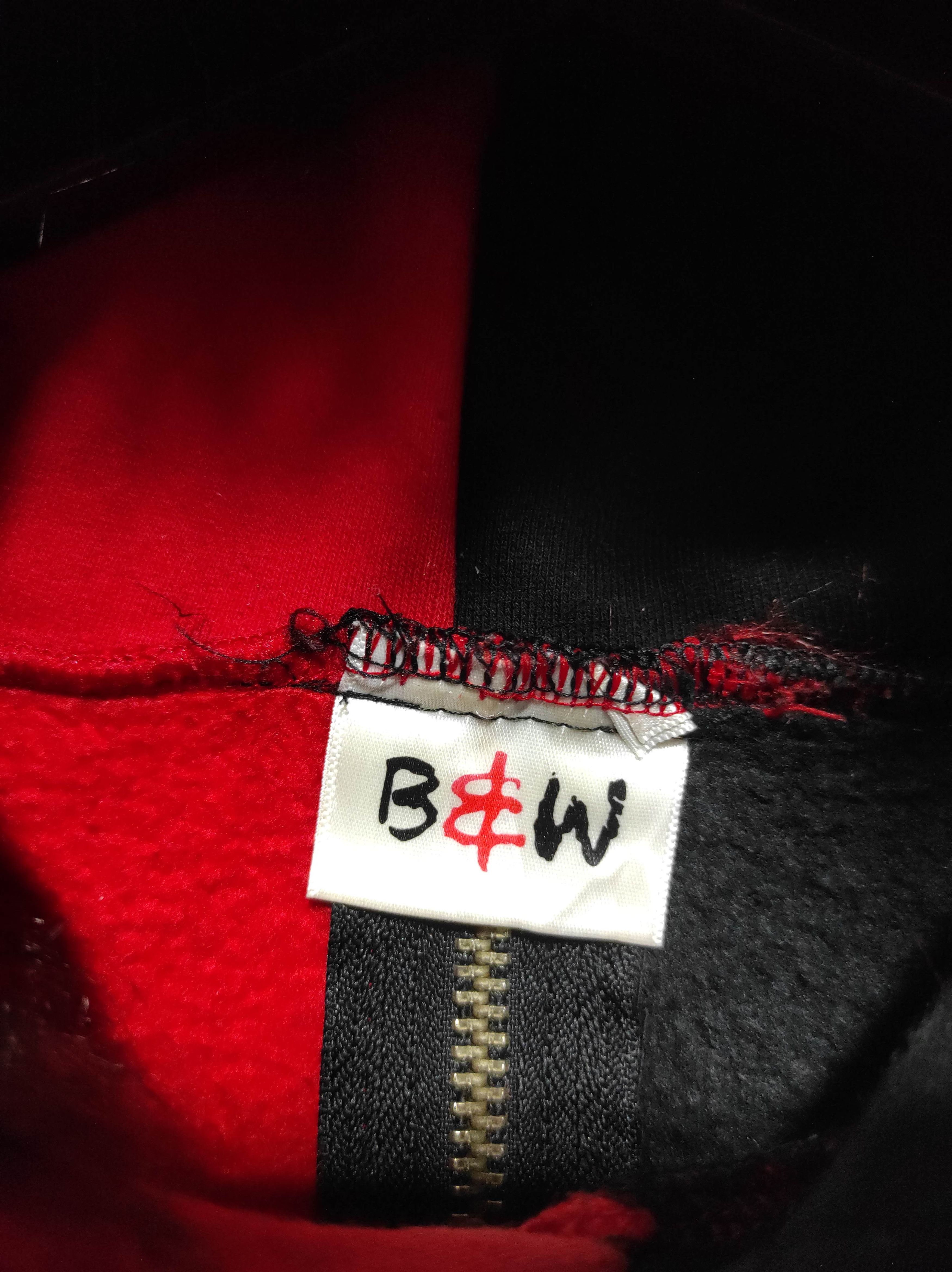 Hysteric Glamour B&W Back Oversized Zipper Fur Hoodie ifsixwasnine lgb style Size US XL / EU 56 / 4 - 11 Thumbnail