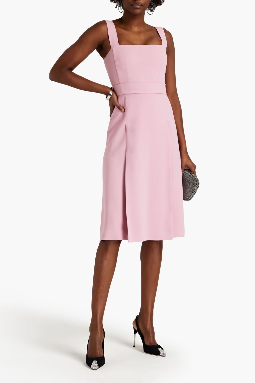 Dolce & Gabbana o1y0825 Midi Dress in Pink Size L / US 10 / IT 46 - 2 Thumbnail