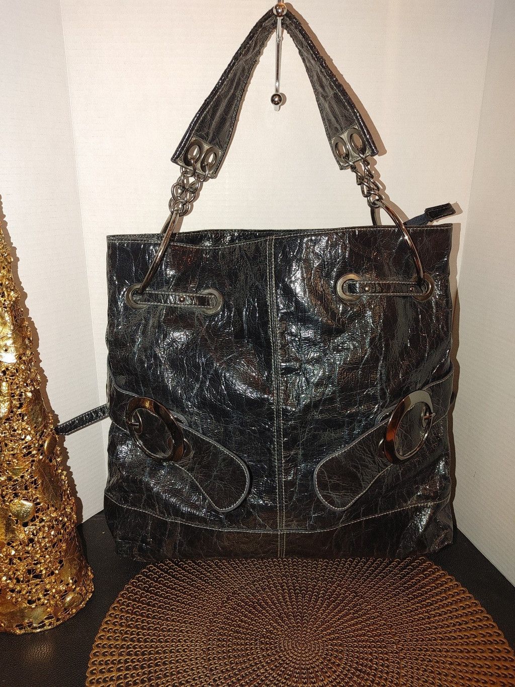 Rap Tees Stunning Big Buddha Leather XL Bag Size ONE SIZE - 1 Thumbnail
