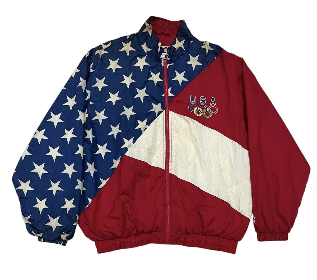 Starter × USA Olympics × Vintage Vintage usa olympic starter windbreaker Size US XL / EU 56 / 4 - 1 Thumbnail
