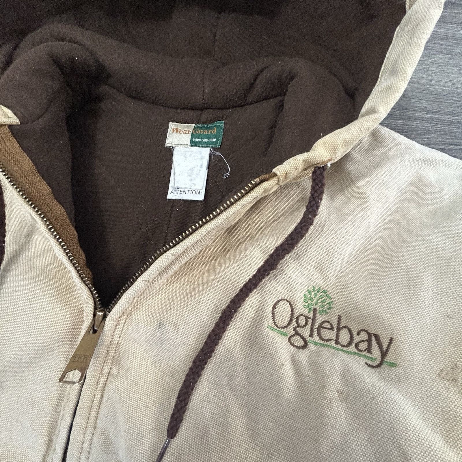 Carhartt Vintage Workwear Canvas Jacket Wear Guard Hooded 90s Size US L / EU 52-54 / 3 - 3 Thumbnail