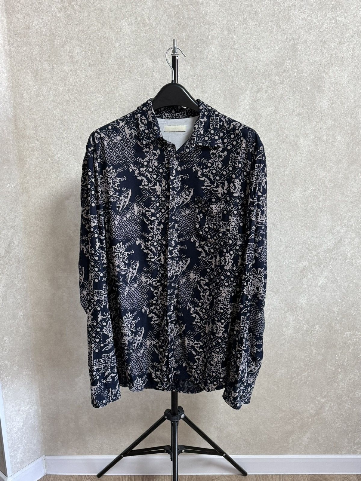 Diesel Vintage Diesel Button Up Shirt Geometric Print Size XL Size US XL / EU 56 / 4 - 5 Thumbnail