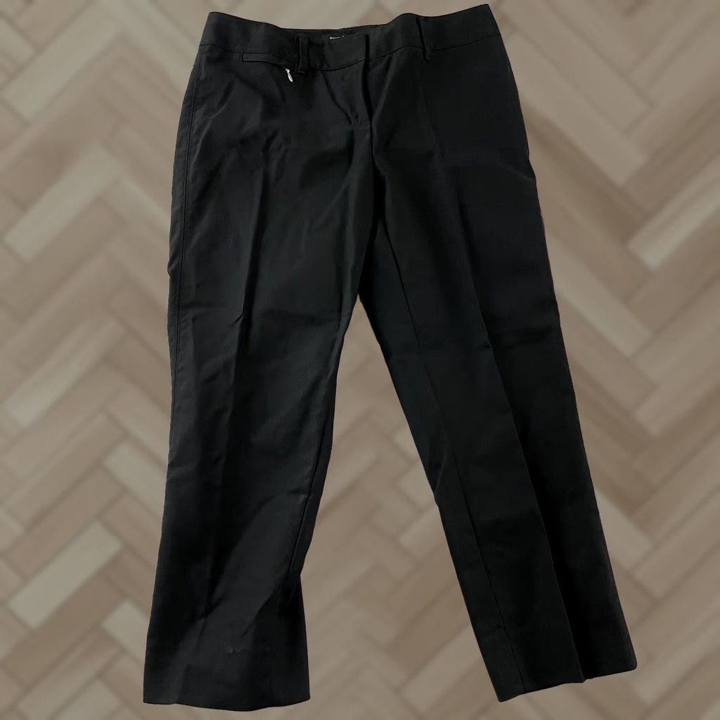White House Black Market White House Black Market Pants Cropped Solid Black 4 Women's Cropped Pants Black 90s? Size 27" / US 4 / IT 40 - 1 Thumbnail