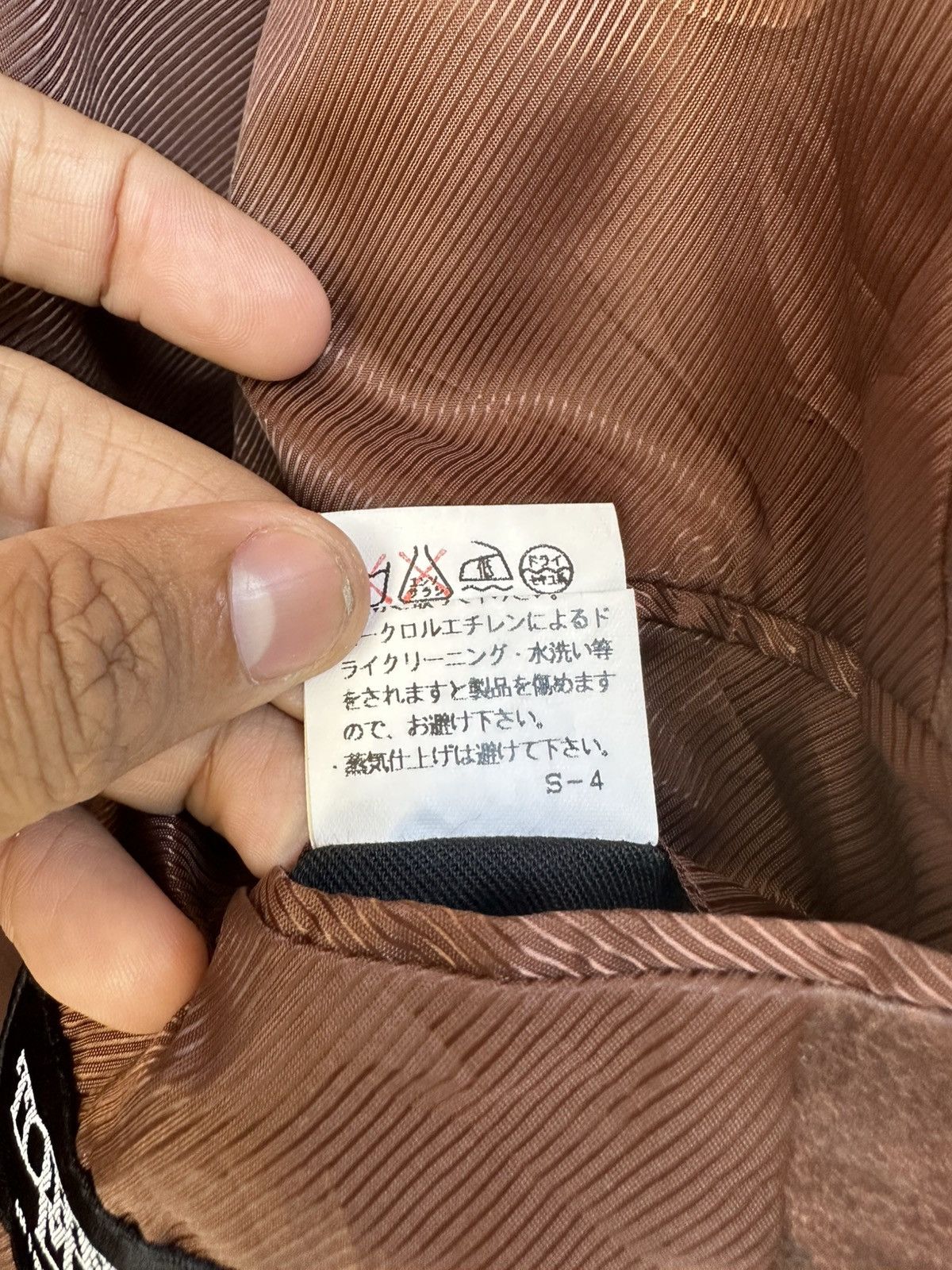 Japanese Brand × Tornado Mart Tornado Mart Brown Leather Grain Printed Blazer Size US M / EU 48-50 / 2 - 15 Thumbnail