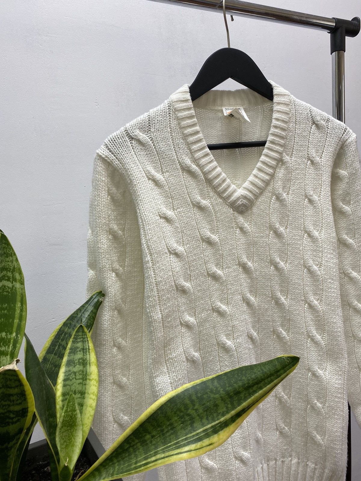 Umbro × Vintage Vintage 70s 80s Umbro Cable Sweater Men’s Sport White M Size US M / EU 48-50 / 2 - 6 Thumbnail