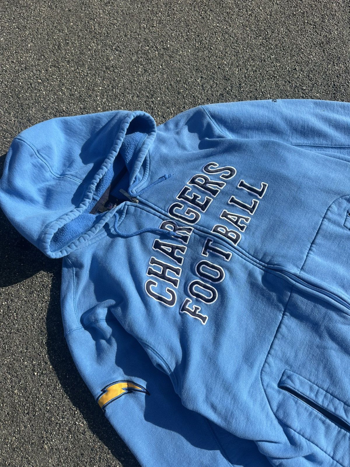 Reebok San Diego Chargers football hoodie late 90s-00s Size US L / EU 52-54 / 3 - 2 Thumbnail