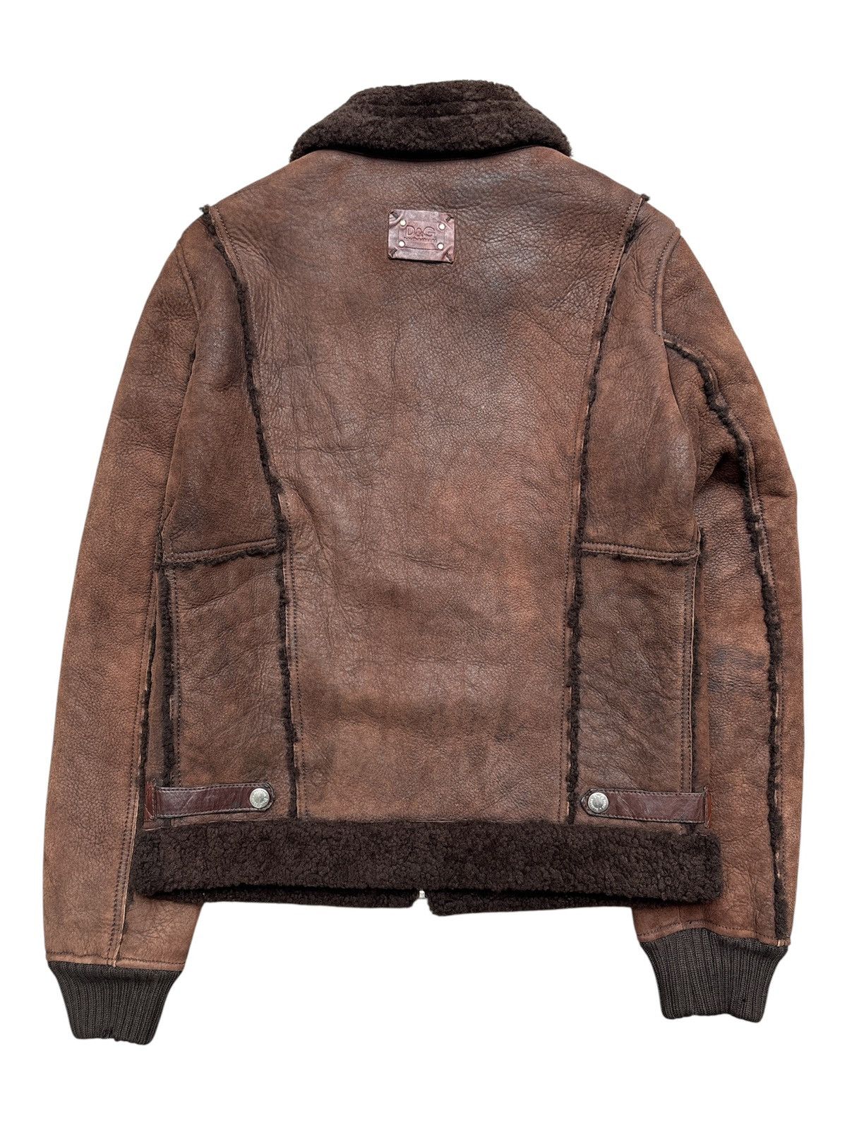 Dolce & Gabbana AW09 Lamb Leather Shearling Jacket Size US M / EU 48-50 / 2 - 2 Thumbnail