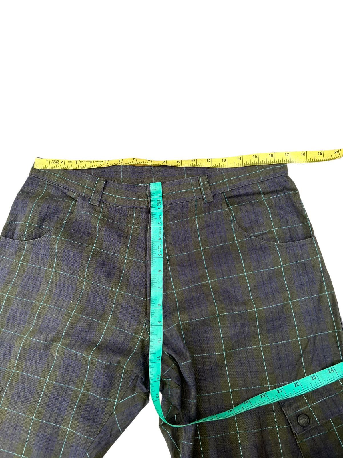Designer Vintage MADPAGER Japan Plaid Pocket Cargo Trouser Pant Size US 32 / EU 48 - 3 Thumbnail