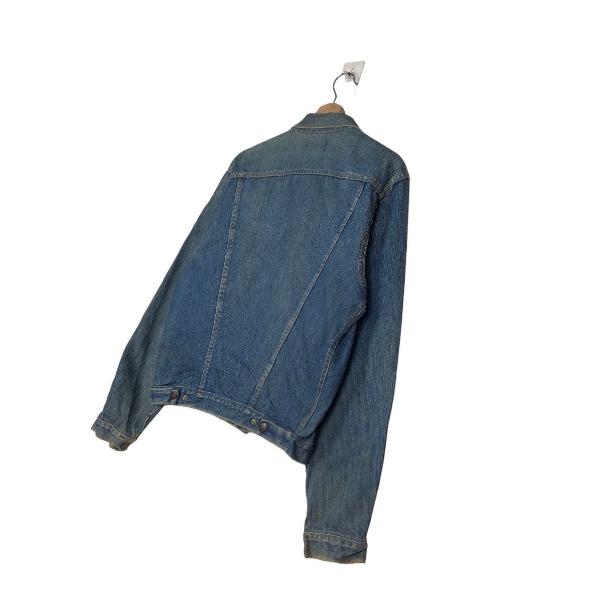 Japanese Brand 🔥Vintage Biker Denim Trucker Jacket Made Well Union Made Size US M / EU 48-50 / 2 - 10 Thumbnail