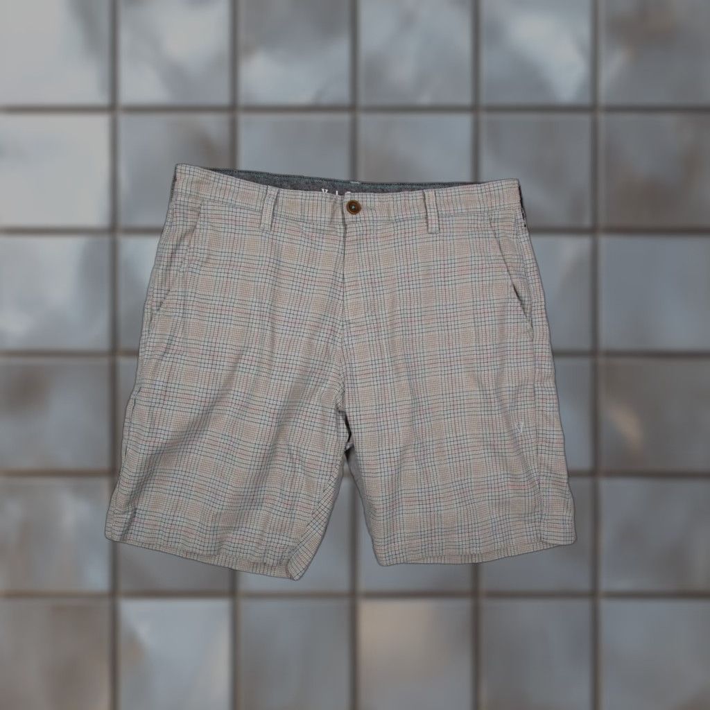 Vissla Vissla Mens Gray Plaid Walk Shorts 9" Knit Cotton Blend Chino Beach Skate Casual Weekender 34 Men Size US 34 / EU 50 - 1 Thumbnail