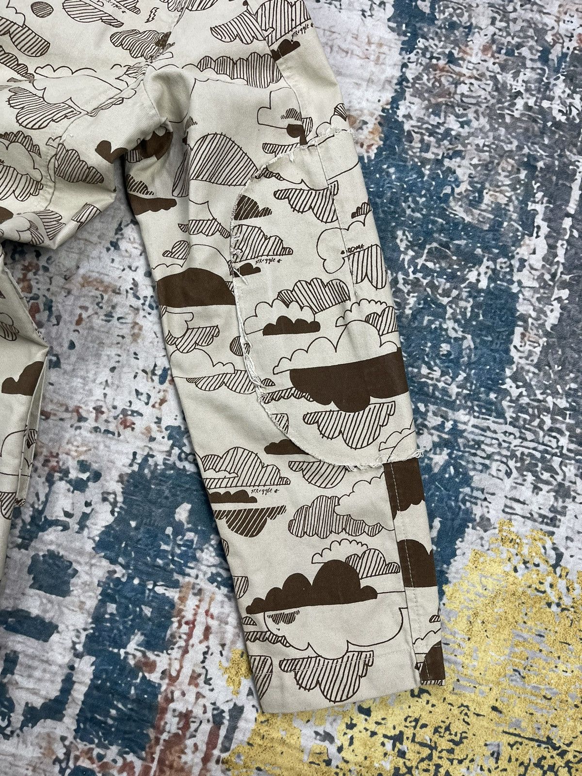 Vintage Vintage Syndrome Canvas Doodle Overprinted Jackets Size US L / EU 52-54 / 3 - 11 Thumbnail