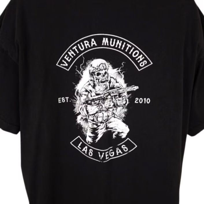 Vintage Ventura Munitions T Shirt Mens 2XL Black Skeleton Soldier 2nd Amendment Shirt Mens Black Skeleton Soldier 2nd Amendment Size US XXL / EU 58 / 5 - 2 Thumbnail