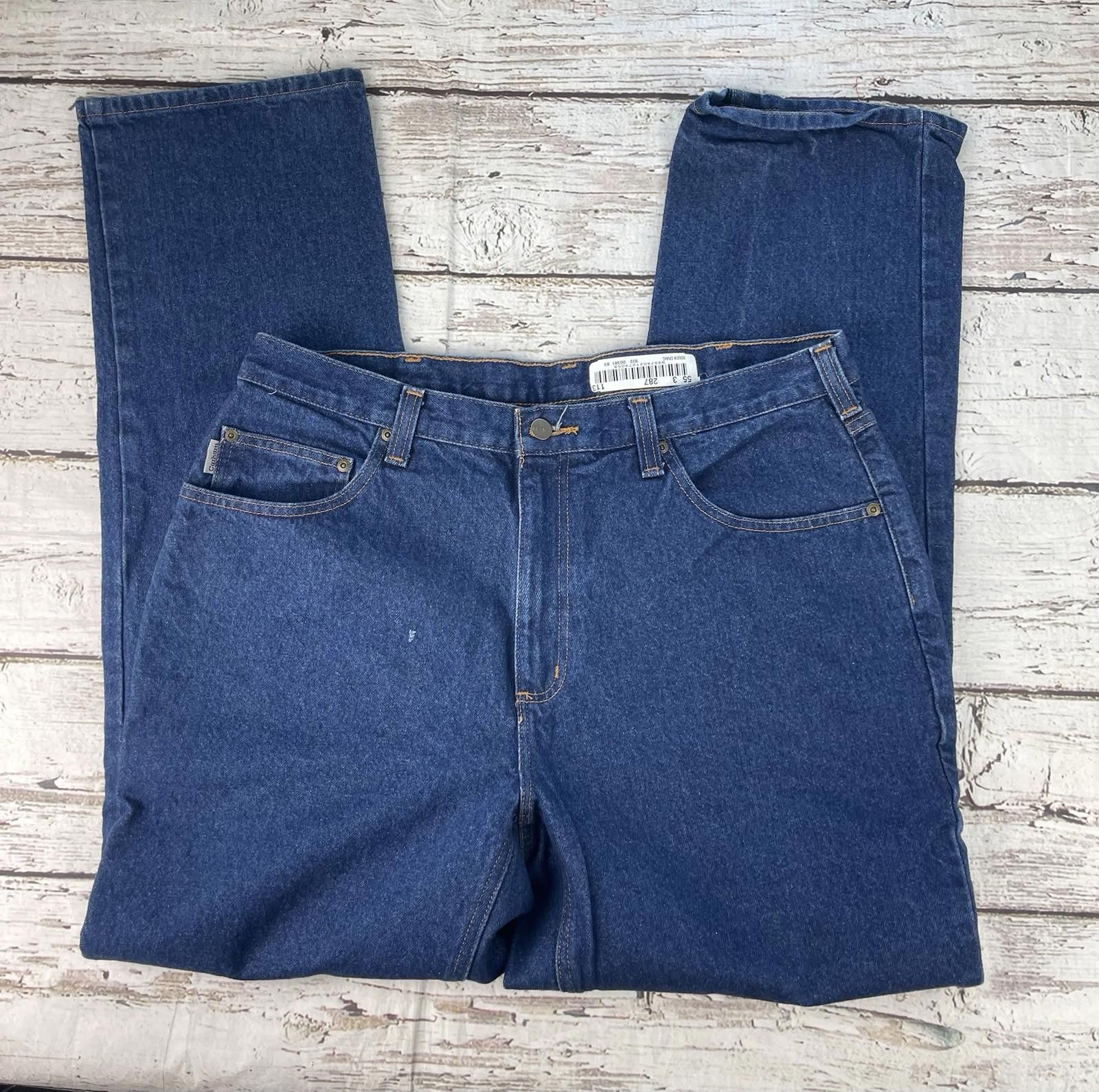 Carhartt Carhatt Dark Denim Men Jeans Size 36/32 Rental Size US 36 / EU 52 - 2 Thumbnail