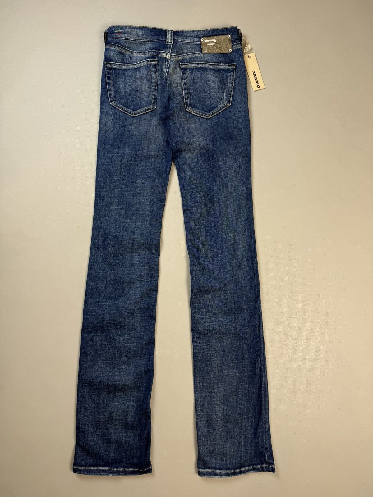 Diesel BNWT! Diesel Doozy Low Rise Wide Leg Y2K Denim Jeans Pants Size 26" / US 2 / IT 38 - 19 Thumbnail
