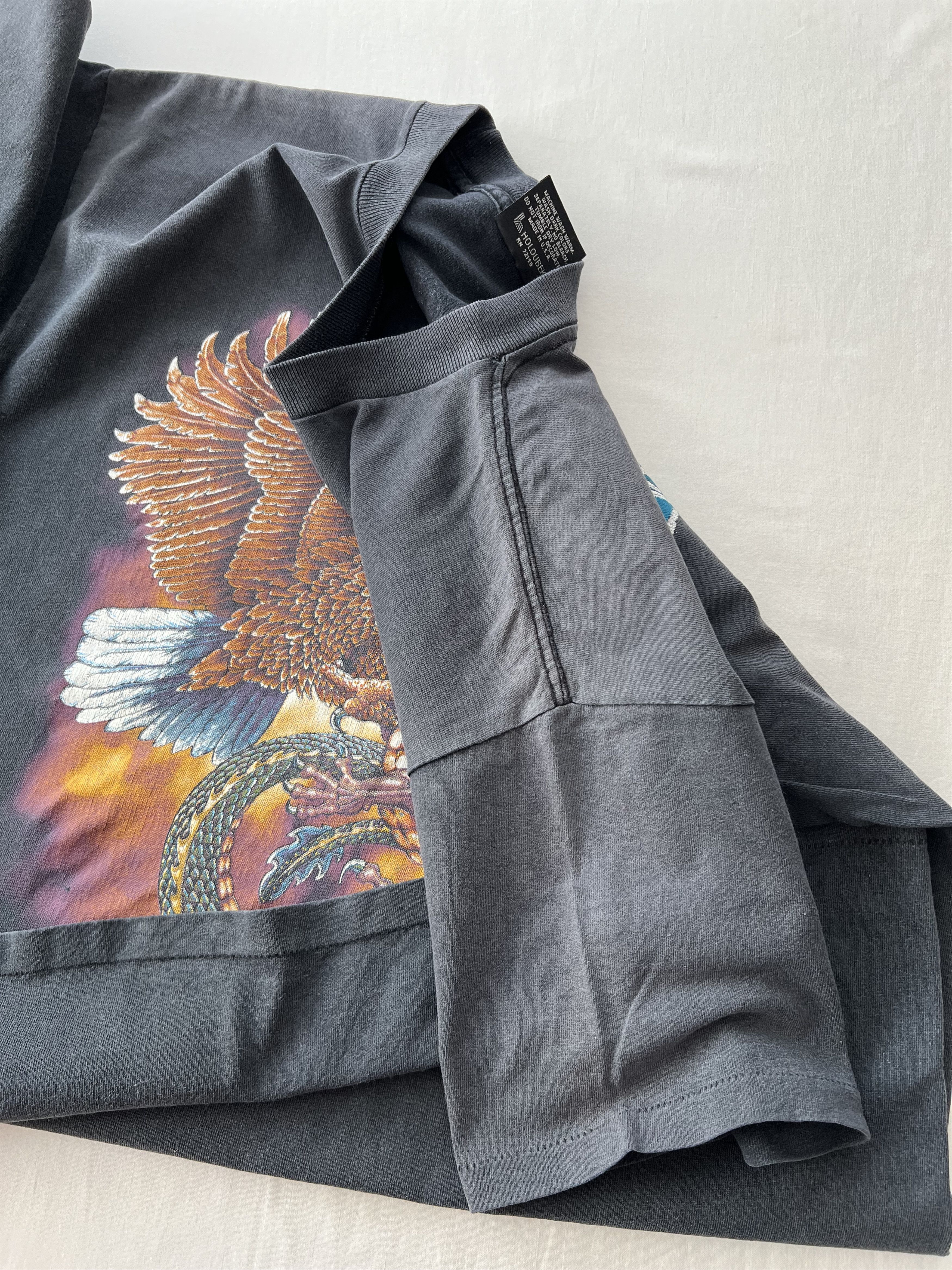 Harley Davidson Vintage 1993 Harley Davidson Eagle Dragon Sturgis T-shirt Size US M / EU 48-50 / 2 - 13 Thumbnail