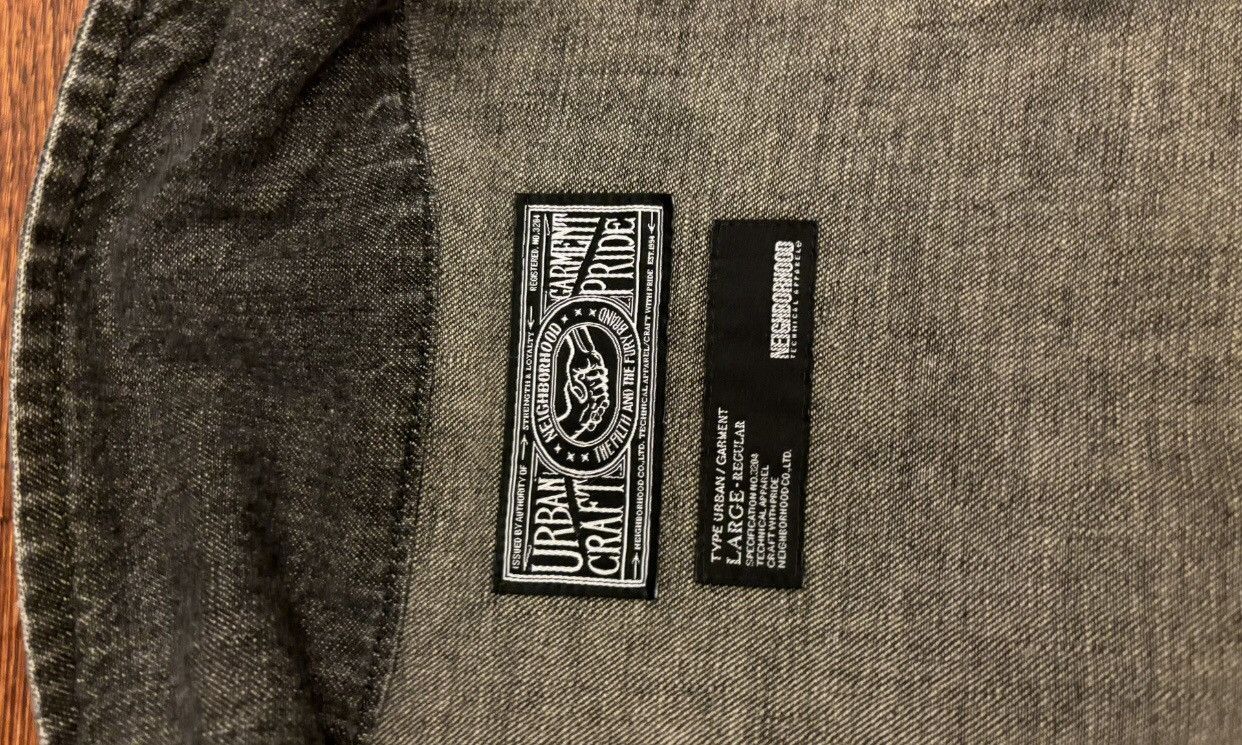 Neighborhood Neighborhood 06SS M65 black washed denim jacket Size US L / EU 52-54 / 3 - 8 Thumbnail