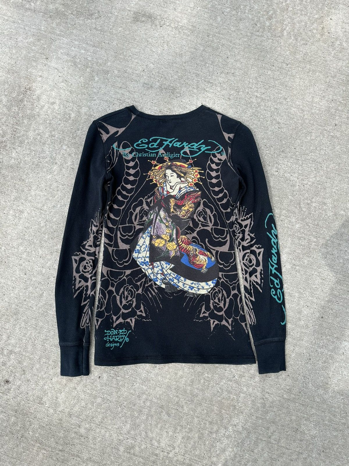 Ed Hardy Ed Hardy By Christian Audigier White Long sleeve Tee Size S Size S / US 4 / IT 40 - 3 Thumbnail