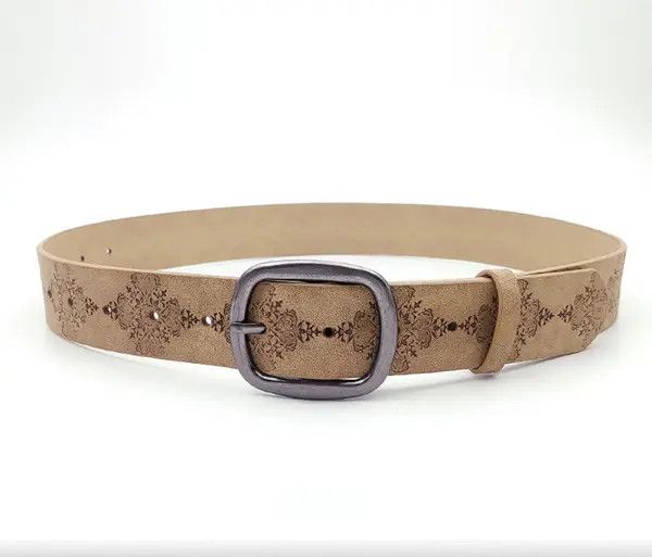 Other Elegant Floral Leather Belt Size ONE SIZE - 2 Thumbnail