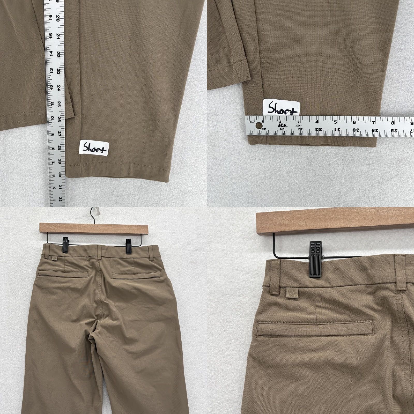 Vintage VRST Limitless Pants Mens 30x30 Chino Straight Leg Brown Beige Stretch Fabric Pockets Zip Fly Regular Inseam 30 Mens Clothing Size US 30 / EU 46 - 8 Thumbnail