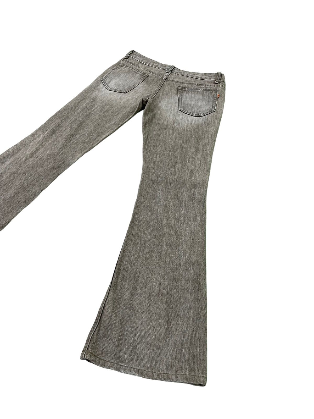 Japanese Brand Flare Jeans Sweet Camel Distress Low Rise Boot Cut 7🟦5 Size US 29 - 14 Thumbnail