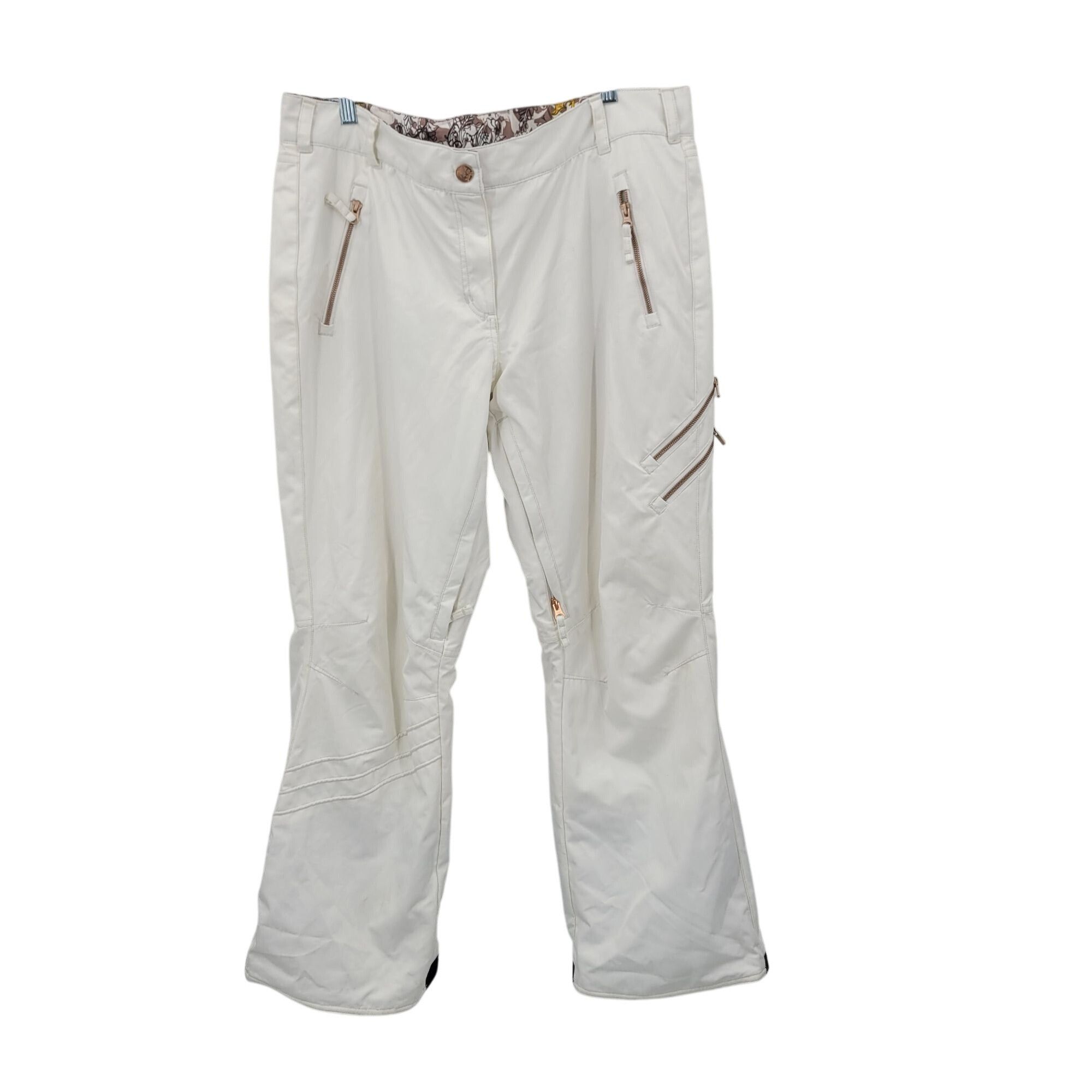 Obermeyer Obermeyer Ladies16 White Delia Snow Pants Snowboarding Winte Size 38" / US 16 / IT 52 - 1 Thumbnail