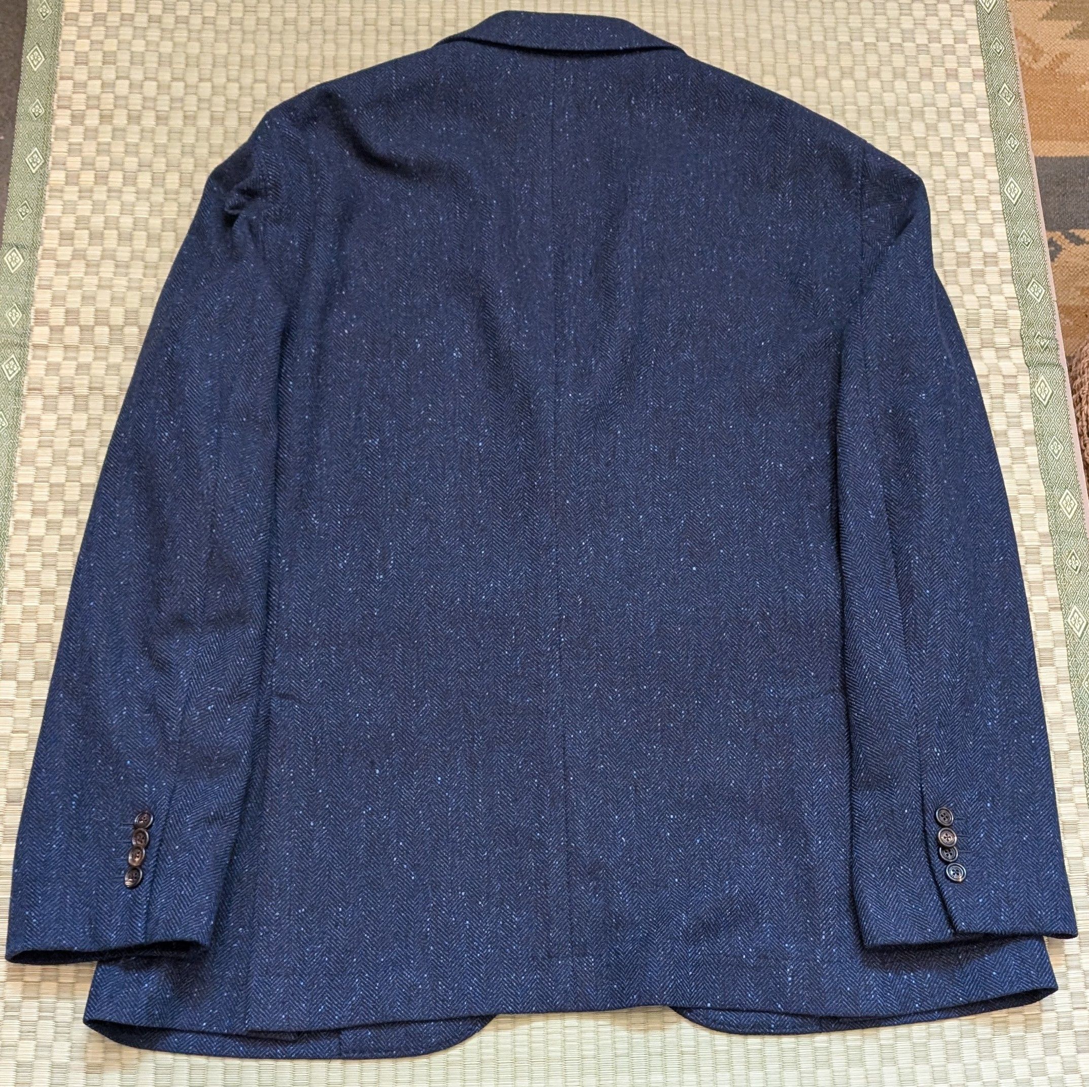 Brunello Cucinelli Brunello Cucinelli Wool Cashmere Herringbone Sport Coat Size 46R - 2 Thumbnail
