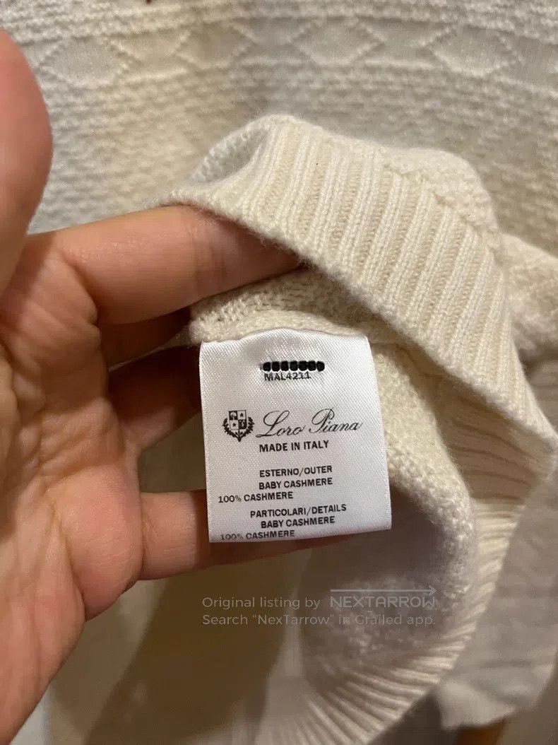 Loro Piana Loro Piana Snowflake Baby Cashmere Sweater Size XS / US 0-2 / IT 36-38 - 5 Thumbnail