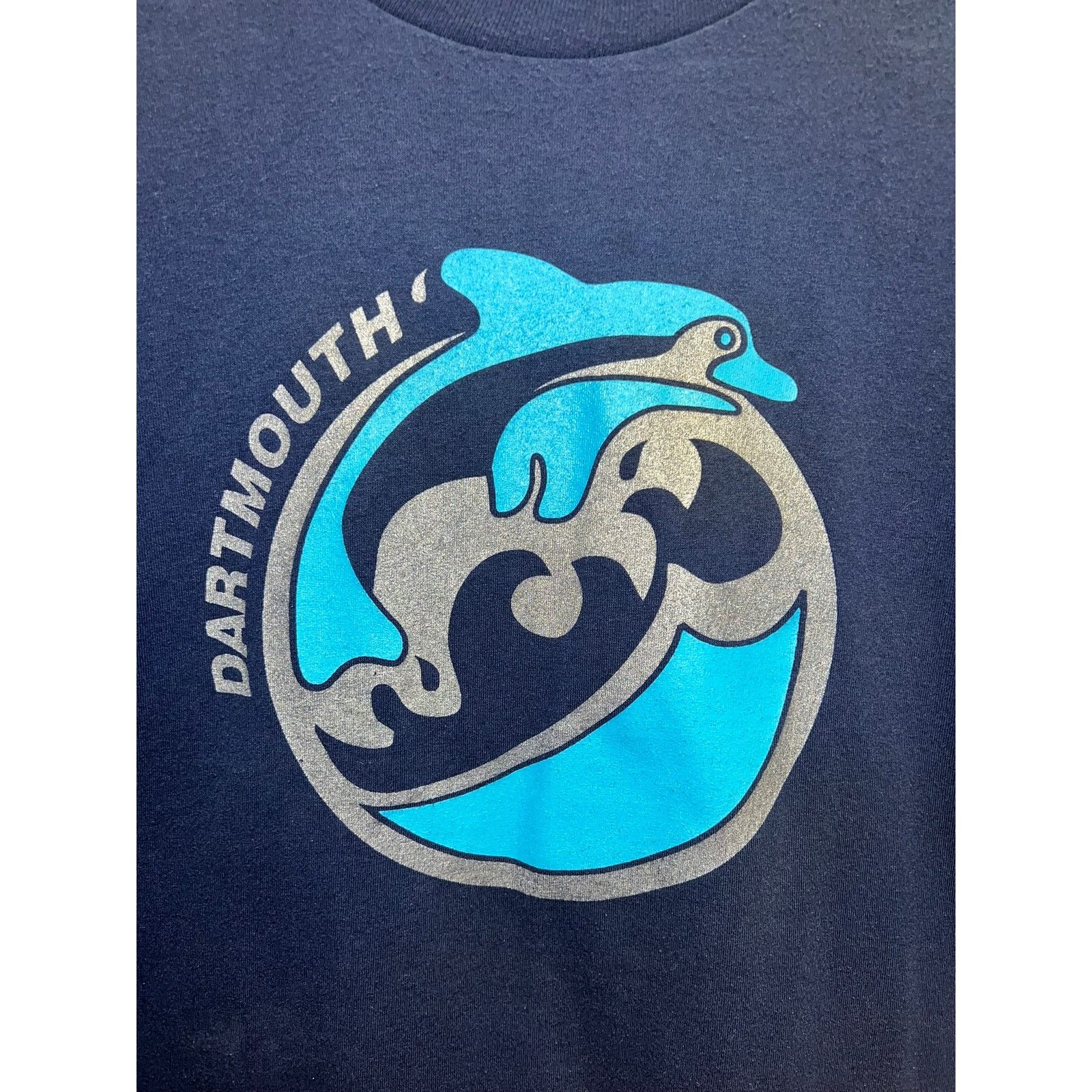 Vintage Vintage Dartmouth Shirt Dolphins Dolphin Blue Graphic Tee 2X Size US XL / EU 56 / 4 - 2 Thumbnail