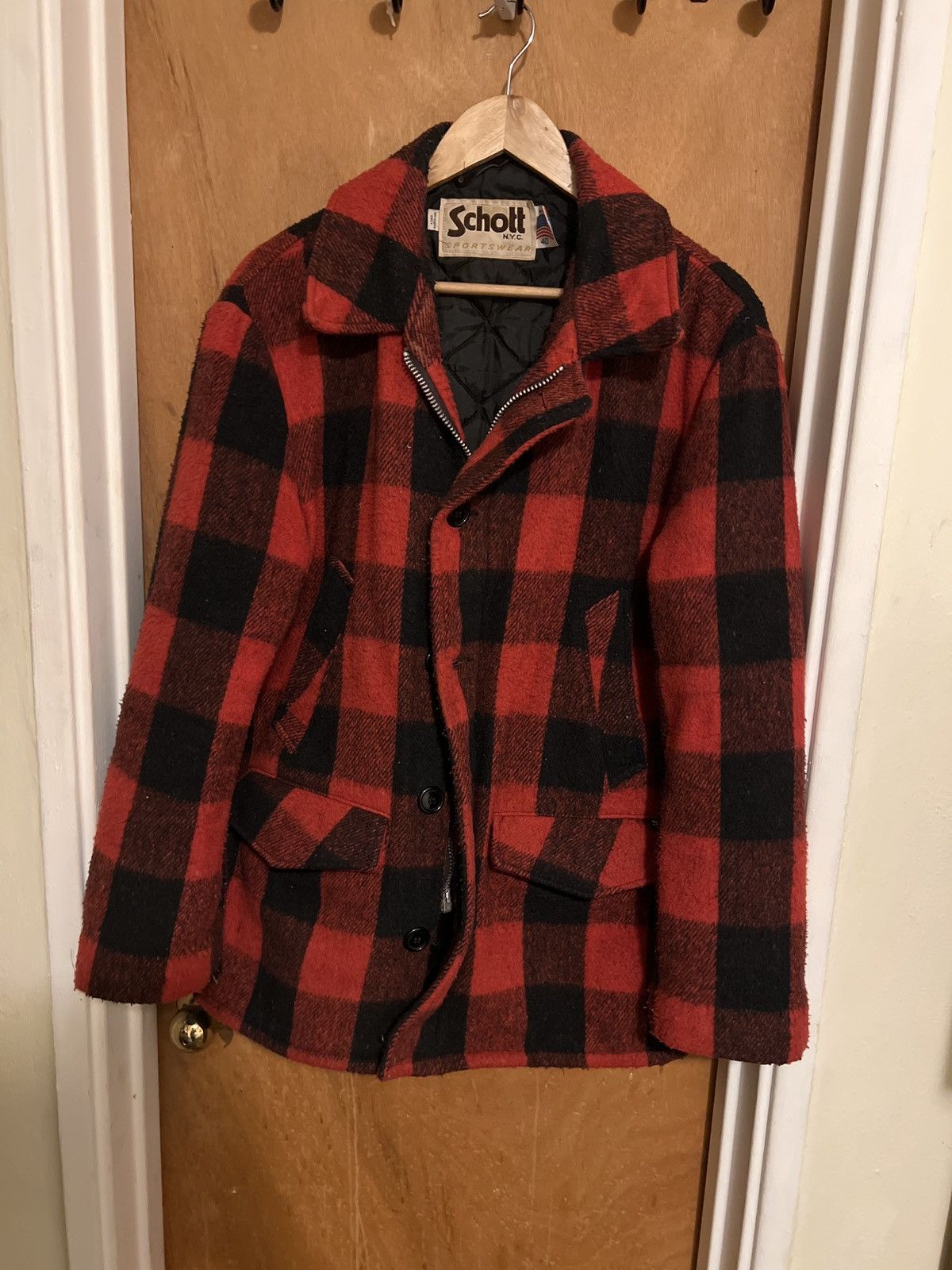Schott 737 hunter jacket in buffalo plaid Size US M / EU 48-50 / 2 - 3 Thumbnail
