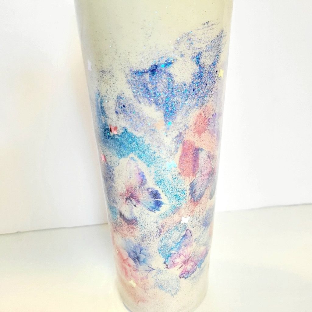 Handmade Hand Crafted Ozark Trail 30 Oz Floral Butterfly Tumbler Size ONE SIZE - 9 Thumbnail