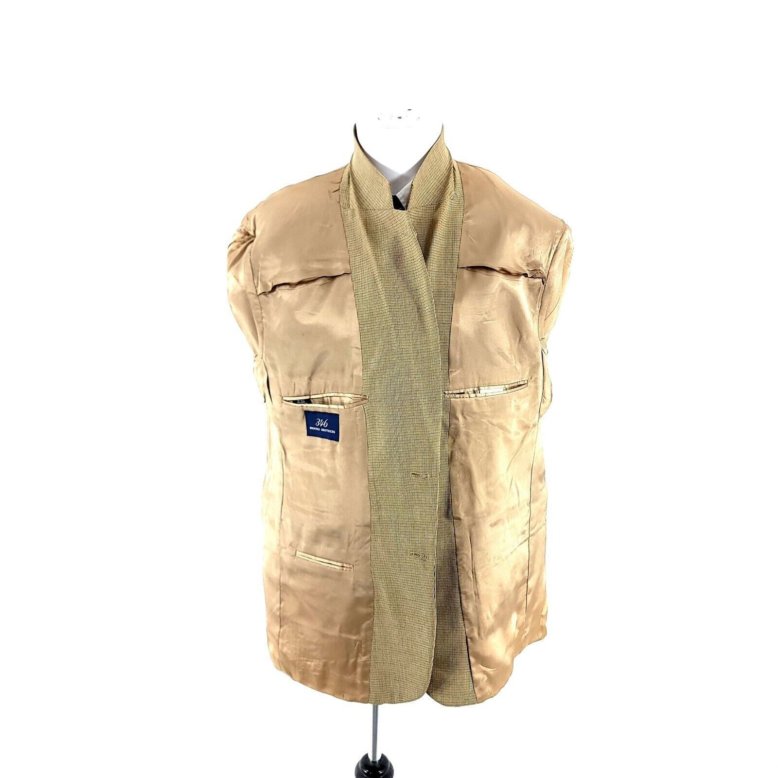 Brooks Brothers Brooks Brothers 346 Silk Wool 2 Button Sport Coat 42S Brown Size 42S - 12 Thumbnail