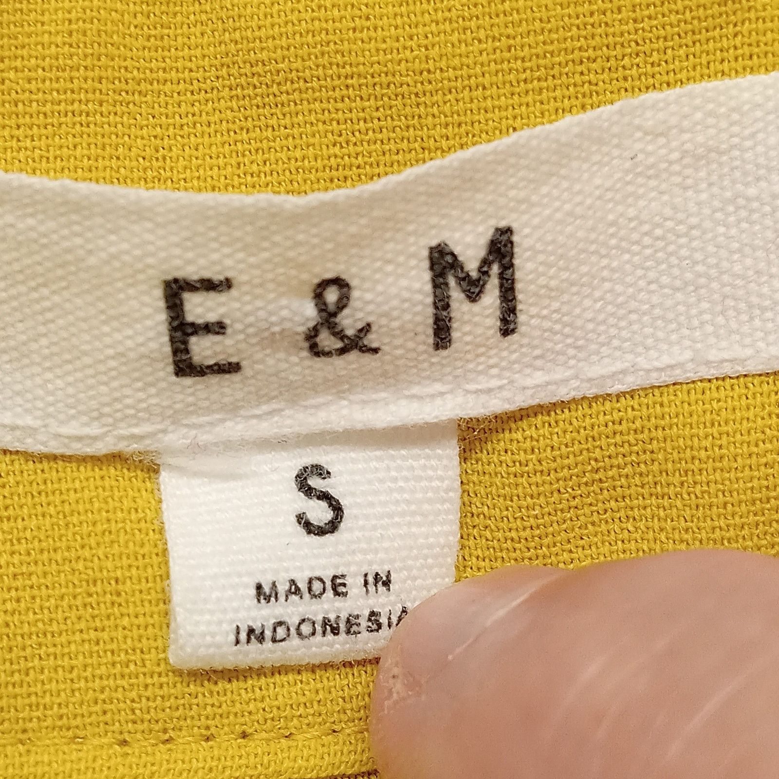 & Other Stories E & M Top S Women's Sleeveless Blouse Yellow Pullover Tie Size S / US 4 / IT 40 - 3 Thumbnail