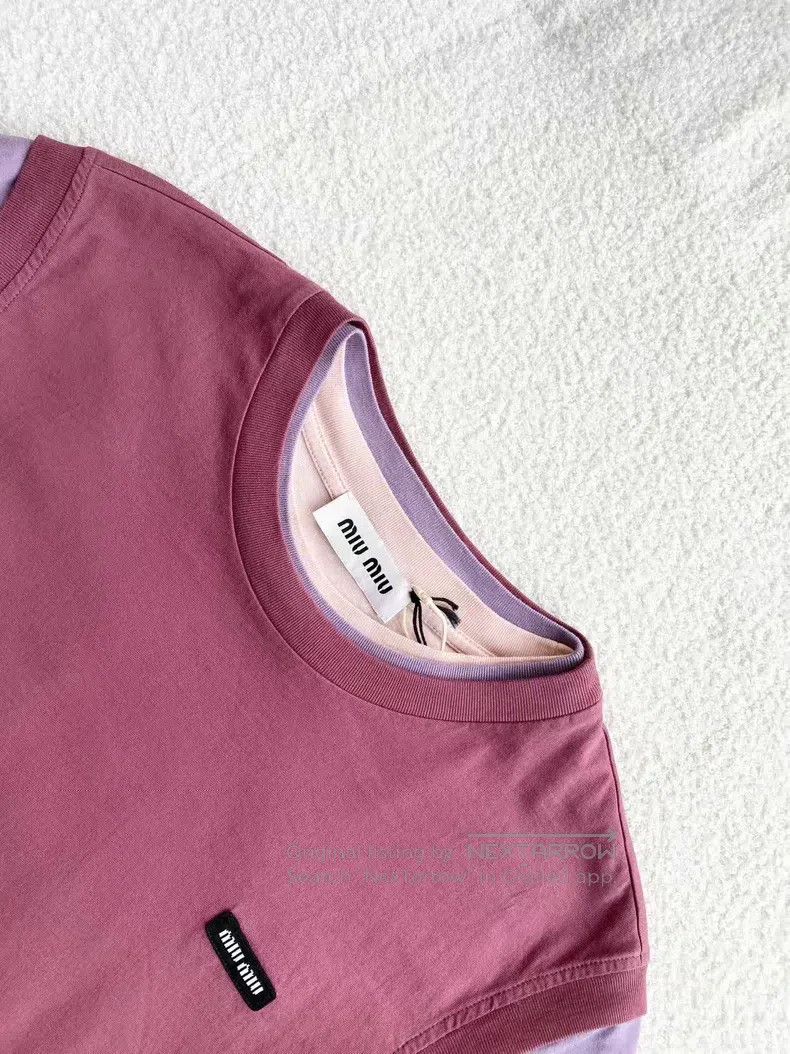 Miu Miu Miu Miu Size XS Purple and pink three-piece sweater Size XS / US 0-2 / IT 36-38 - 3 Thumbnail