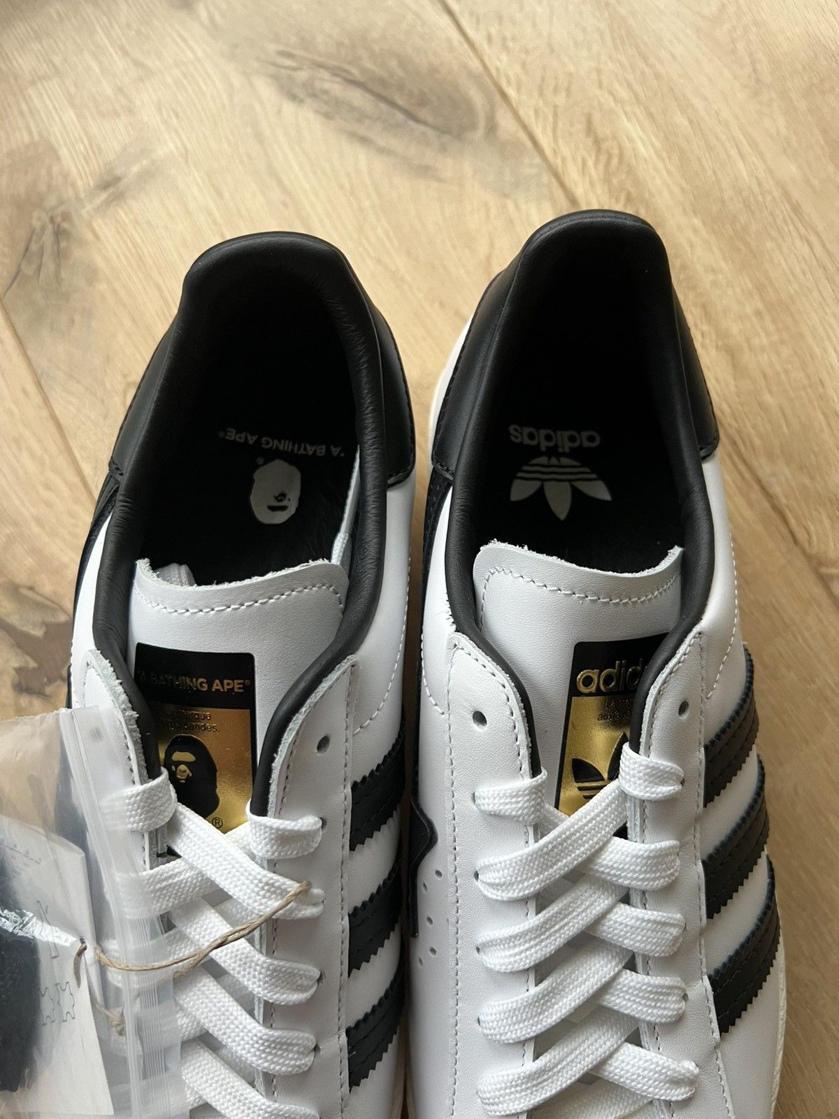 Adidas × Bape adidas Superstar 80s BAPE-Exclusive White Black_Deadstock Size US 7 / EU 40 - 10 Thumbnail