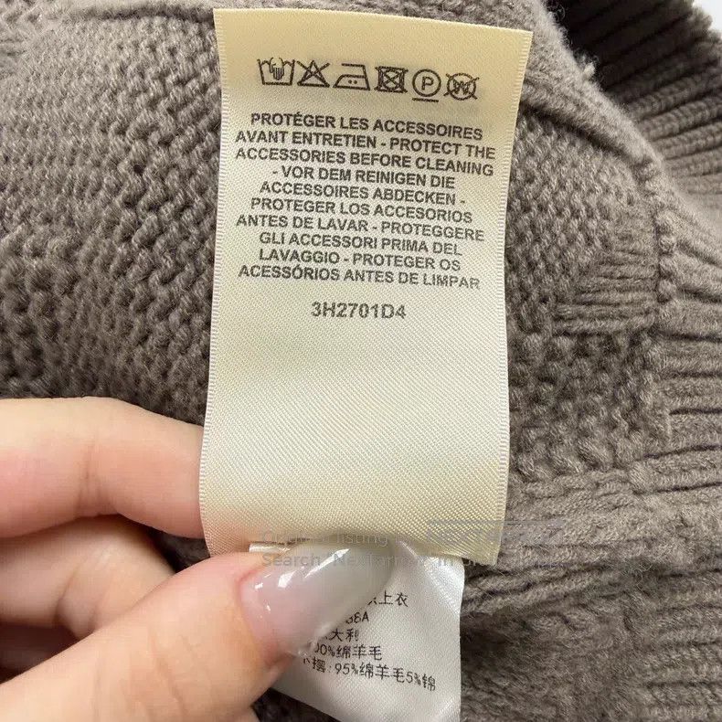 Hermes Hermes Gray beige wool cardigan, drop shoulder style Size XS / US 0-2 / IT 36-38 - 6 Thumbnail