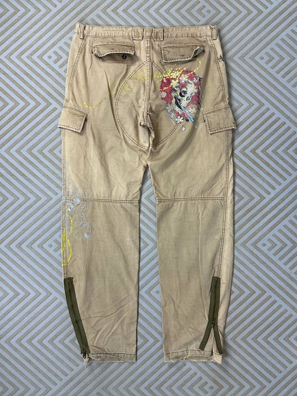 Ed Hardy × Japanese Brand Ed Hardy 6 pocket Cargo Outdoor (waist 36-37) Size US 37 - 9 Thumbnail