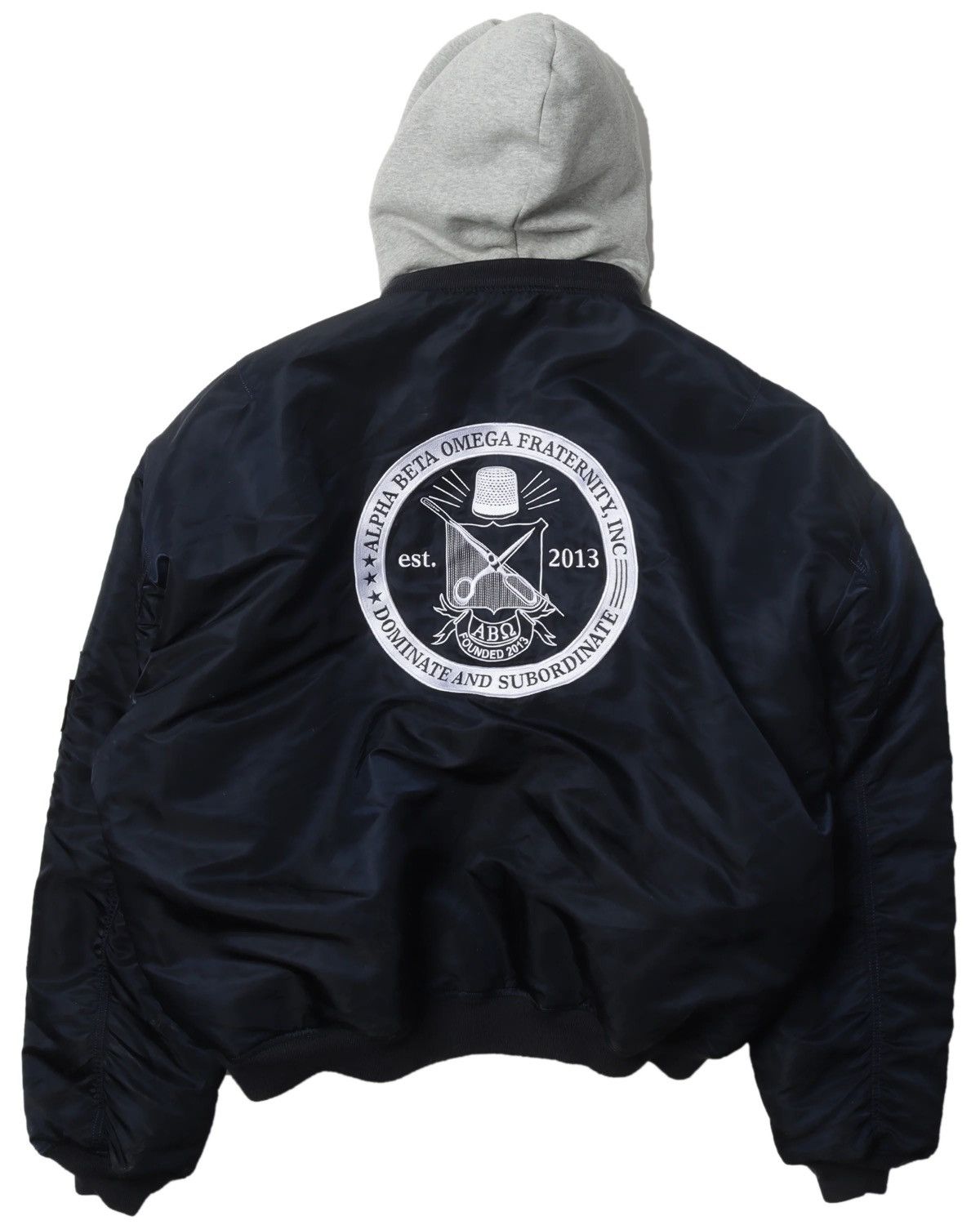 Vetements Vetements Reversible Fraternity Alpha Beta Bomber Jacket Size US L / EU 52-54 / 3 - 2 Thumbnail