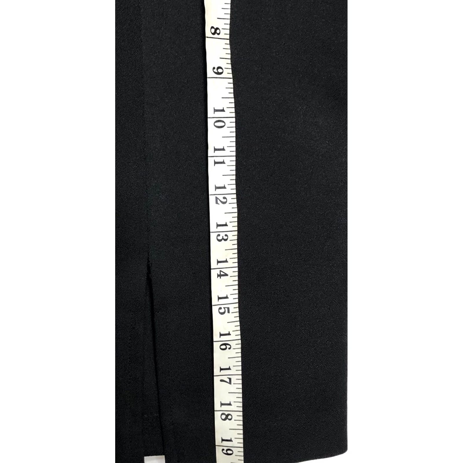 Vintage Danielle B Skirt 12 Black Straight Knee career preppy office 30"W Size 34" / US 12 / IT 48 - 3 Thumbnail
