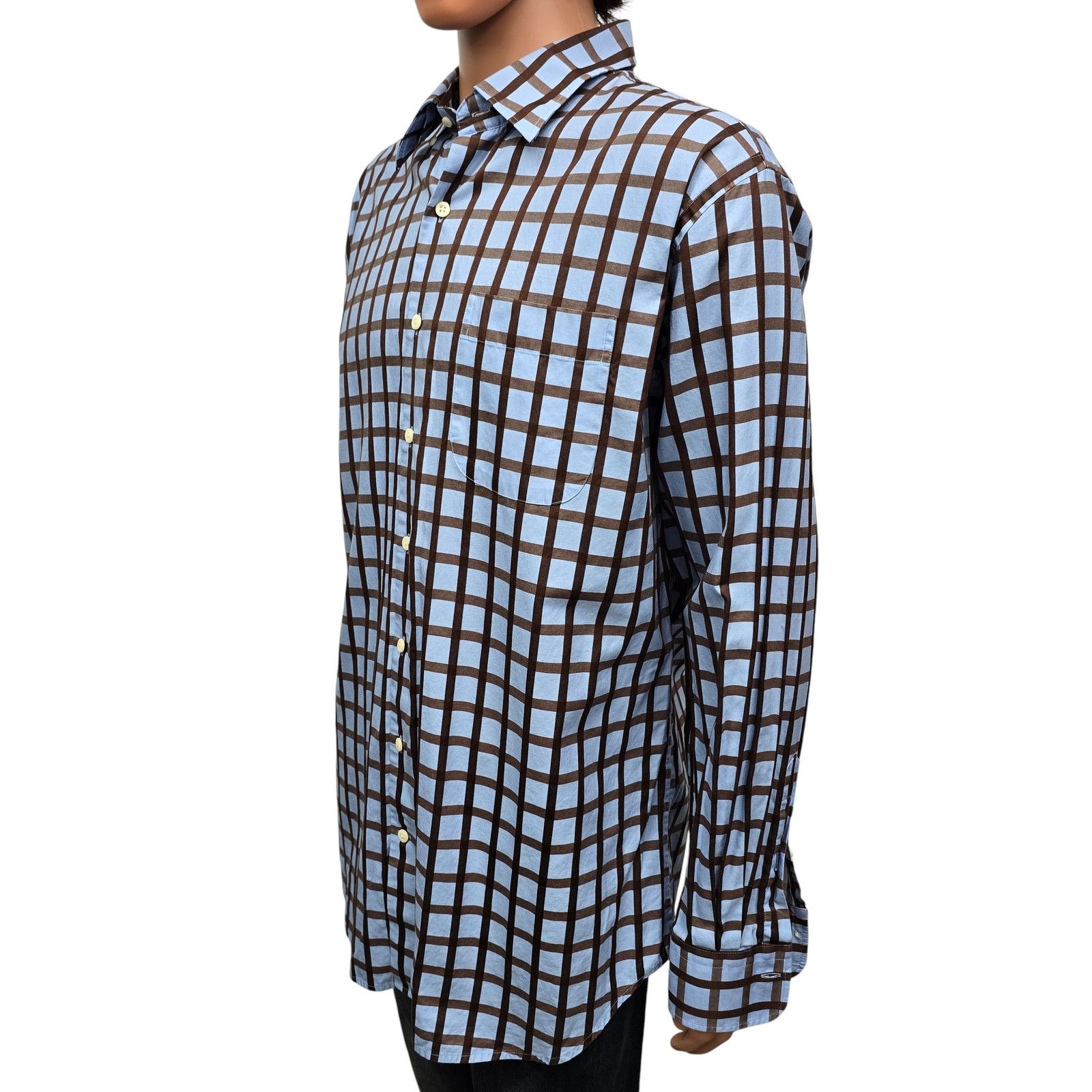Peter Millar Peter Millar Shirt XL Hidden Button down Check Long Sleeve Size US XL / EU 56 / 4 - 6 Thumbnail