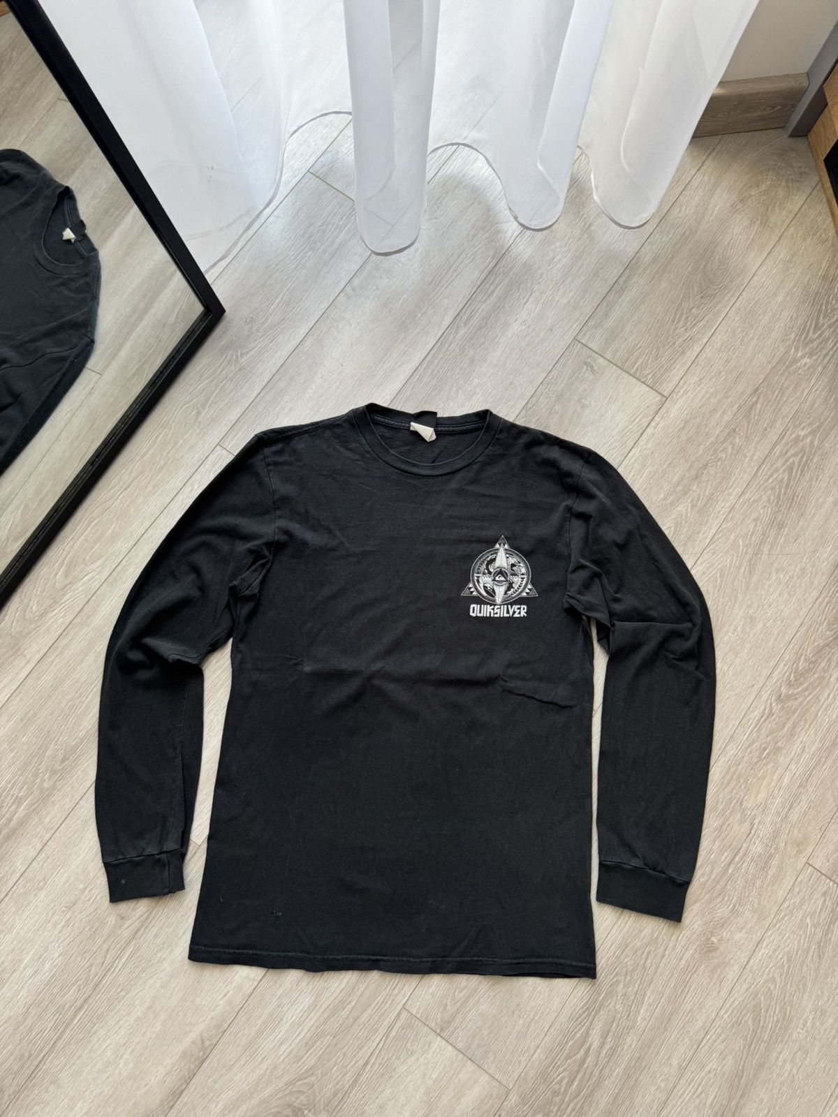 Quiksilver × Vintage 🇺🇸 Vintage 90s QUIKSILVER Long Sleeve T Shirt Surf Skate USA Size US S / EU 44-46 / 1 - 4 Thumbnail