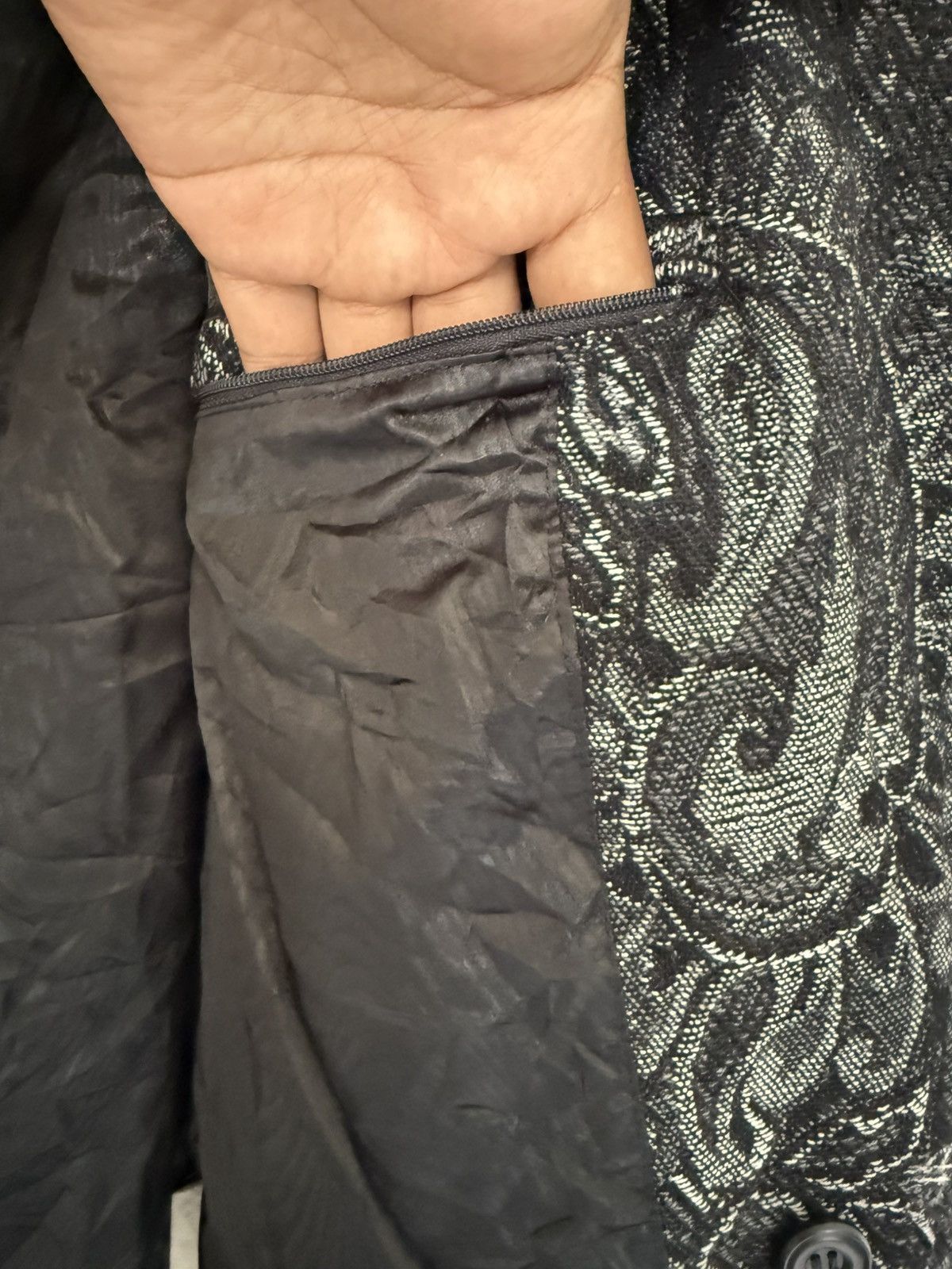 Japanese Brand × Y's × Y's for Men Y'S PAISLEY JACKET JAPAN TRADITIONAL DESIGN BLACK STYLE Size US M / EU 48-50 / 2 - 7 Thumbnail